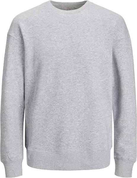 سعر ومواصفات JACK & JONES mens BRADLEY SWEAT CREW Plus Sweatshirt - Light Grey Melange (B0CBNFG72T) على Amazon EG