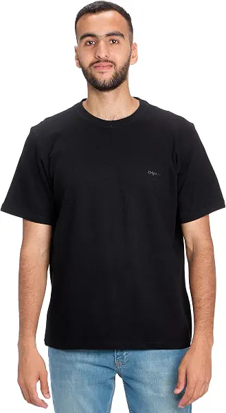 سعر ومواصفات JACK & JONES Mens Bronx Rib Crew-Neck Short-Sleeves Modern (pack of 1) - Black (B0DK7HF63W) على Amazon EG