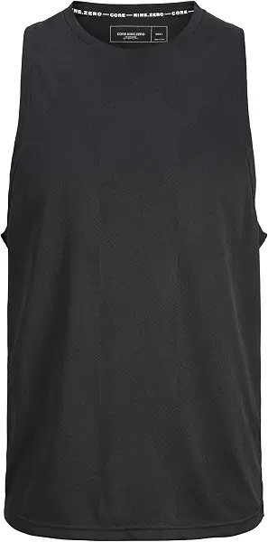 سعر ومواصفات JACK & JONES Mens JCOCNZ PARIS TANK TOP Modern - Black (B0D977WLQG) على Amazon EG
