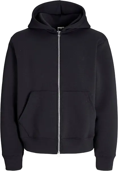 سعر ومواصفات JACK & JONES mens JCOCOVER SCUBA SWEAT ZIP HOOD NOOS Sweater (pack of 1) - Black (B0DQLCLG9D) على Amazon EG