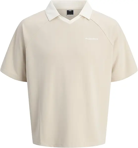 سعر ومواصفات JACK & JONES Mens JCOLIDO PIQUE NEEDLE OPEN POLO SS Classic (pack of 1) - Moonbeam (B0DFMTQ3KV) على Amazon EG