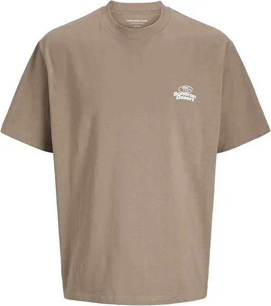 سعر ومواصفات JACK & JONES Mens JCORETREAT TYPOGRAPHIC TEE SS CREW PLS Classic (pack of 1) - Desert Taupe (B0DFMNC3FV) على Amazon EG