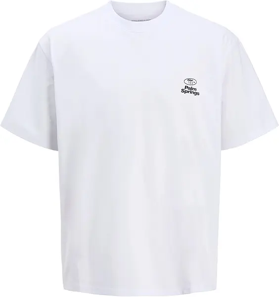 سعر ومواصفات JACK & JONES Mens JCORETREAT TYPOGRAPHIC TEE SS CREW PLS Classic (pack of 1) - Bright White (B0DFMNCPP6) على Amazon EG