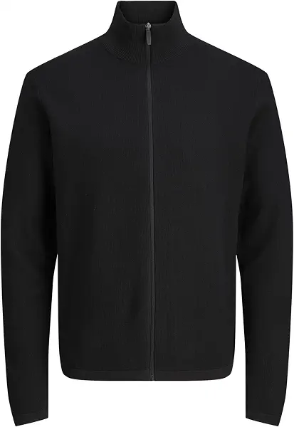 سعر ومواصفات JACK & JONES mens JCOSTANCE KNIT BADGE ZIP CARDIGAN Sweater (pack of 1) (B0DQLL8YXP) على Amazon EG