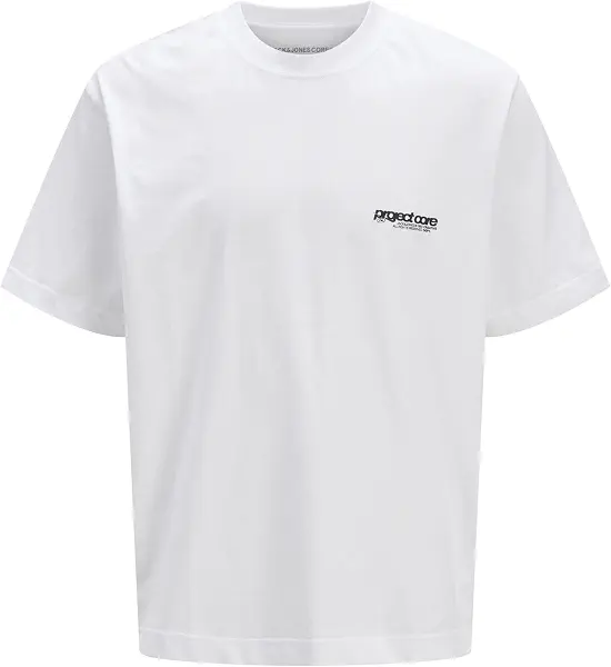 سعر ومواصفات JACK & JONES Mens JCOUNION BACK PRINT TEE SS CREW NOOS T-Shirts & Tops - Bright White (B0D98XPNW4) على Amazon EG