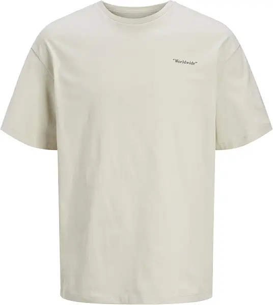 سعر ومواصفات JACK & JONES Mens JJCRINKLE TEE SS CREW NECK Modern (pack of 1) - Moonbeam (B0D431Q6XR) على Amazon EG