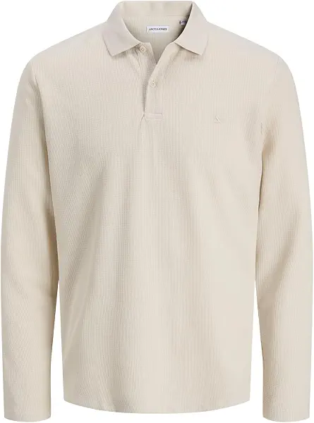 سعر ومواصفات JACK & JONES Mens JJEAUSTIN POLO LS NOOS Modern (pack of 1) - Moonbeam (B0DKK4NF59) على Amazon EG
