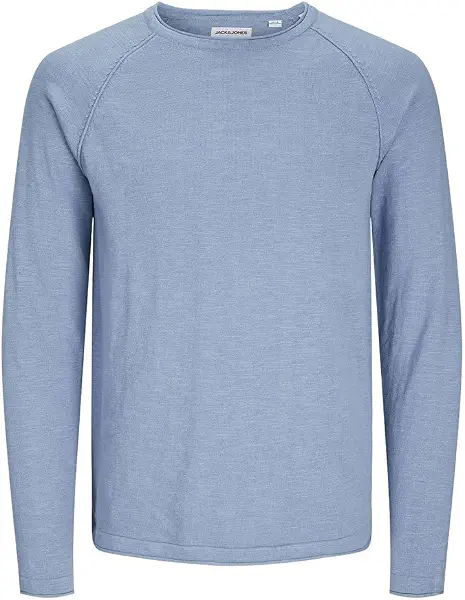 سعر ومواصفات JACK & JONES mens JJEBREEZE KNIT CREW NECK SN Hooded Sweatshirt (pack of 1) - Faded Denim (B0CZW93HWL) على Amazon EG
