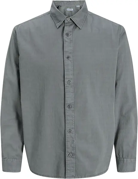 سعر ومواصفات JACK & JONES Mens JJECHARGE FADED SHIRT LS SN Modern (pack of 1) - Stormy Weather (B0DKJY9TXV) على Amazon EG