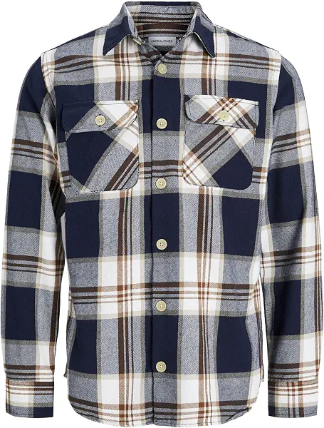 سعر ومواصفات JACK & JONES mens Jjedarren Buffalo Overshirt Ls Noos Modern (B0CL7YT52X) على Amazon EG