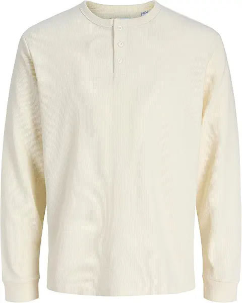 سعر ومواصفات JACK & JONES Mens JJEDOVER HENLEY LS TEE NOOS Modern (pack of 1) (B0DKK589MN) على Amazon EG