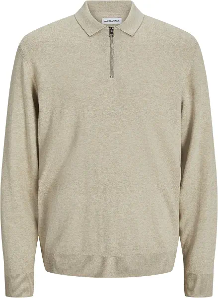 سعر ومواصفات JACK & JONES mens JJEEMIL KNIT POLO HALF ZIP LS NOOS Hooded Sweatshirt (pack of 1) - Oatmeal (B0CZWCRSRX) على Amazon EG