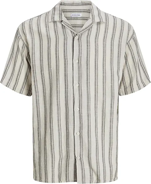 سعر ومواصفات JACK & JONES Mens JJEENZO STRIPE RESORT SHIRT SS SN Modern - Moonbeam (B0D1C5Y9VN) على Amazon EG
