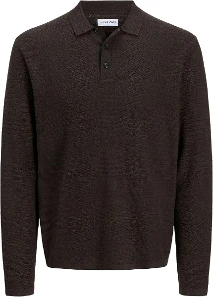 سعر ومواصفات JACK & JONES mens JJEGEORGE KNIT POLO LS SN Hooded Sweatshirt - Delicioso (B0DKKSHG8F) على Amazon EG
