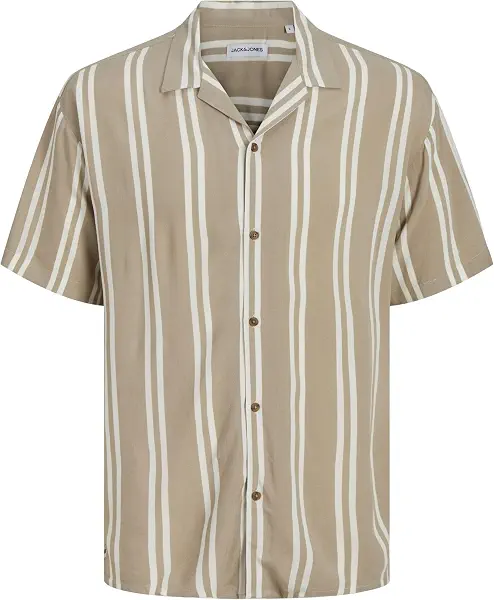 سعر ومواصفات JACK & JONES Mens JJEJEFF STRIPE RESORT SHIRT SS SN Shirt (B0D1C1M67S) على Amazon EG