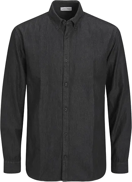 سعر ومواصفات JACK & JONES Mens JJEPERFECT DENIM SHIRT LS SN Modern (pack of 1) (B0DKJXXDHS) على Amazon EG