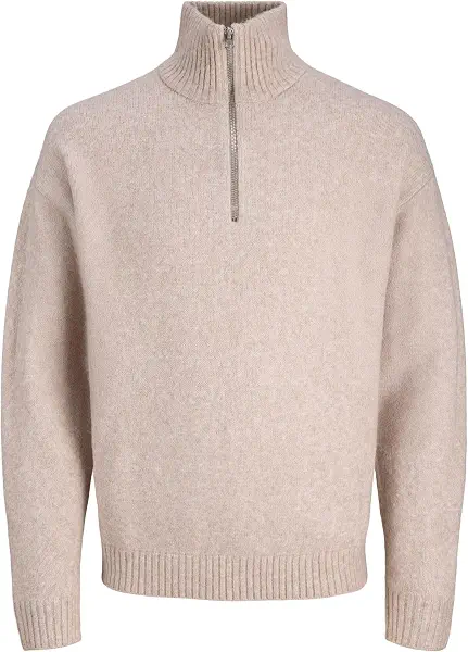 سعر ومواصفات JACK & JONES mens JJESOHO OLLIE KNIT HALF ZIP SN Hooded Sweatshirt (B0DKJVMHTL) على Amazon EG