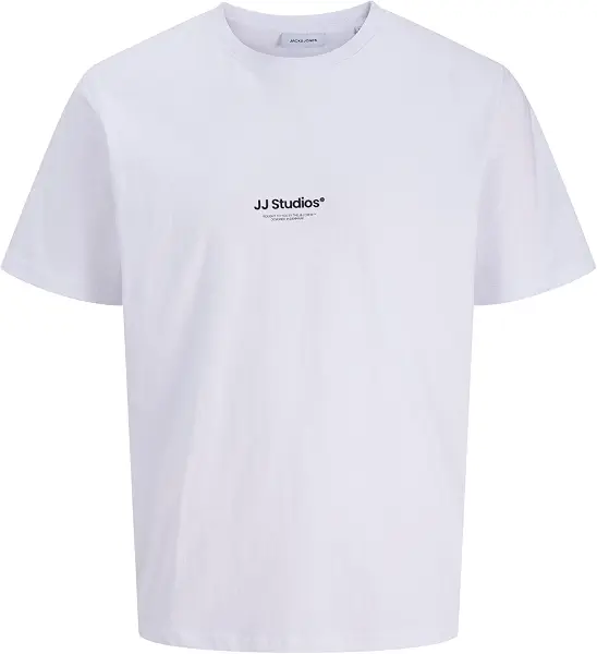 سعر ومواصفات JACK & JONES Mens JJESOHO TEE SS CREW NECK NOOS Modern (pack of 1) - White (B0DKJZXD27) على Amazon EG