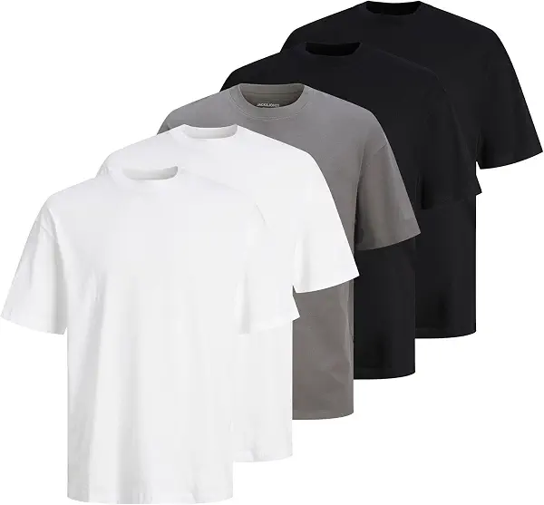 سعر ومواصفات JACK & JONES Mens JJHUGO LOOSE TEE SS CREW NECK 5PK MP Jjhugo Loose Tee Ss Cn 5Pk Mp Noos (pack of 1) (B0DW4DPMH2) على Amazon EG