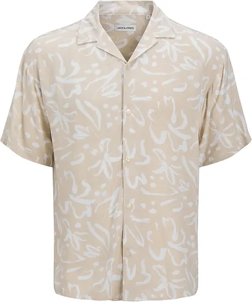 سعر ومواصفات JACK & JONES Mens JJJEFF MONOCHROME RESORT SHIRT SS Modern (B0D445Z1NB) على Amazon EG
