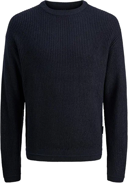 سعر ومواصفات JACK & JONES mens JJKAITO KNIT CREW NECK BF Hooded Sweatshirt - Sky Captain (B0DN4MVF8G) على Amazon EG