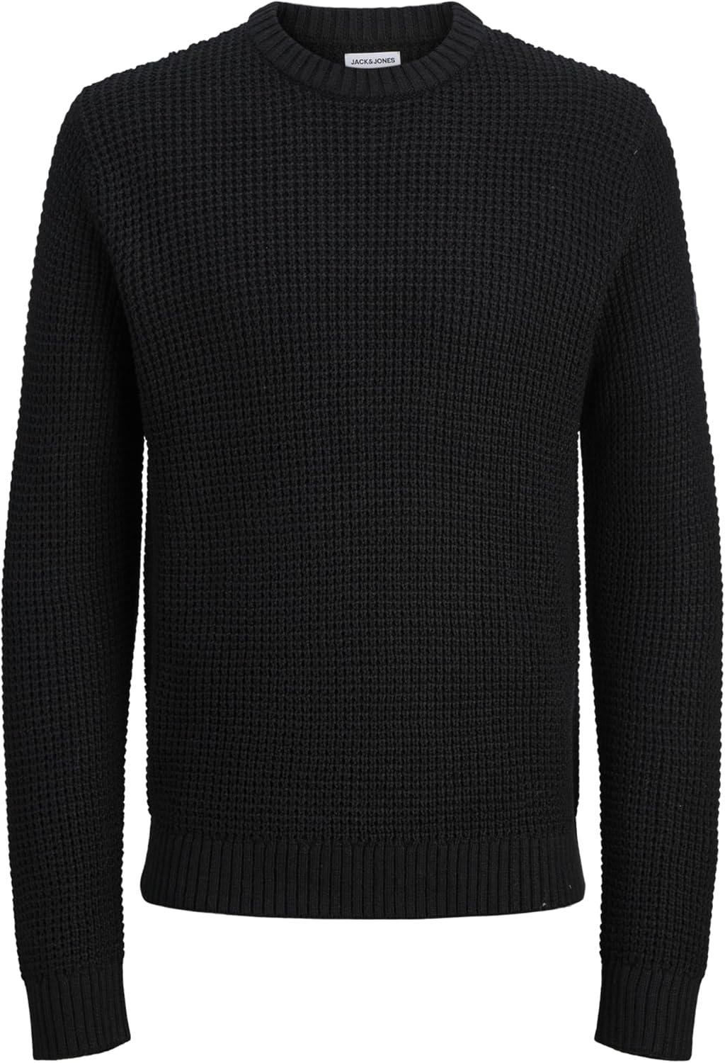 سعر ومواصفات JACK & JONES mens JJLINK KNIT CREW NECK Hooded Sweatshirt - Black (B0DN258C18) على Amazon EG
