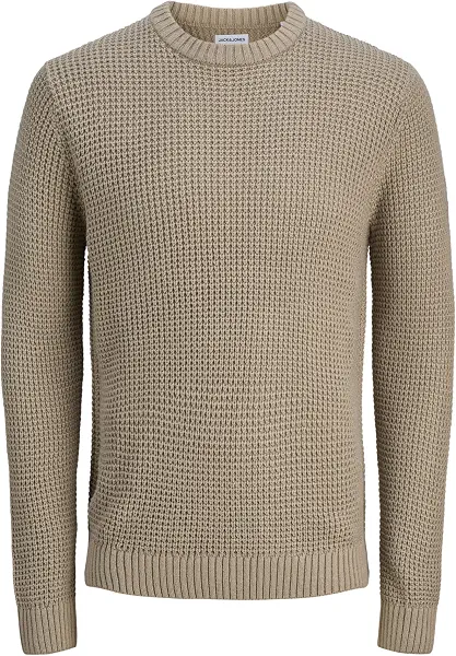 سعر ومواصفات JACK & JONES mens JJLINK KNIT CREW NECK Hooded Sweatshirt (B0DN25SDMC) على Amazon EG