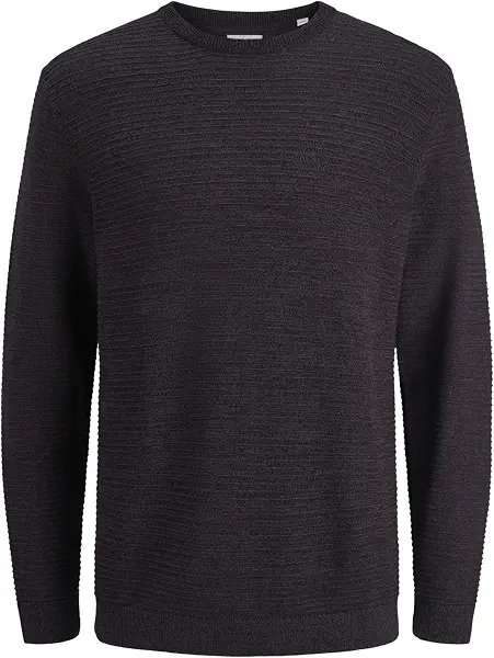 سعر ومواصفات JACK & JONES mens JJOTTO KNIT CREW NECK AW25 SN Hooded Sweatshirt - Plum Perfect (B0DN25NJKV) على Amazon EG