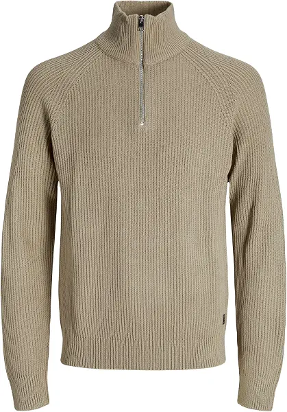 سعر ومواصفات JACK & JONES mens JJPANNEL KNIT HALF ZIP AW25 Hooded Sweatshirt (pack of 1) - Crockery (B0DN4QM85C) على Amazon EG
