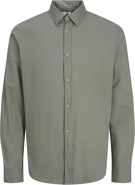 سعر ومواصفات JACK & JONES Mens JJPIERRE SLUB SHIRT LS Modern (B0D4WHNQNX) على Amazon EG