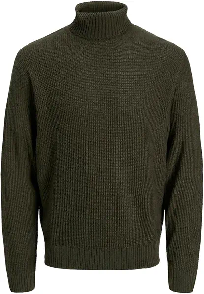 سعر ومواصفات JACK & JONES mens JJROY KNIT ROLL NECK AW25 Hooded Sweatshirt - Duffel Bag (B0F1LQSF4Q) على Amazon EG