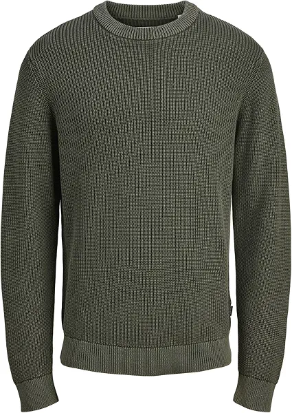 سعر ومواصفات JACK & JONES mens JJTANAKA KNIT CREW NECK Hooded Sweatshirt - Duffel Bag (B0DN236J7V) على Amazon EG