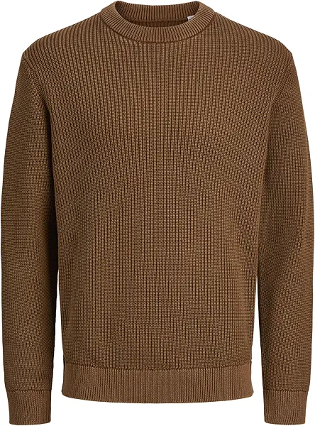 سعر ومواصفات JACK & JONES mens JJTANAKA KNIT CREW NECK Hooded Sweatshirt - Monks Robe (B0DN24Q8QQ) على Amazon EG