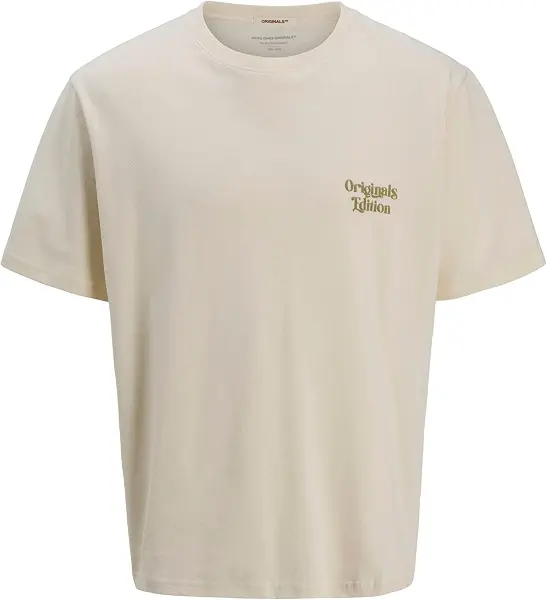 سعر ومواصفات JACK & JONES Mens JORACAPULCO TYPE TEE SS CREW NECK Classic (pack of 1) - Antique White (B0DFMXQDNM) على Amazon EG
