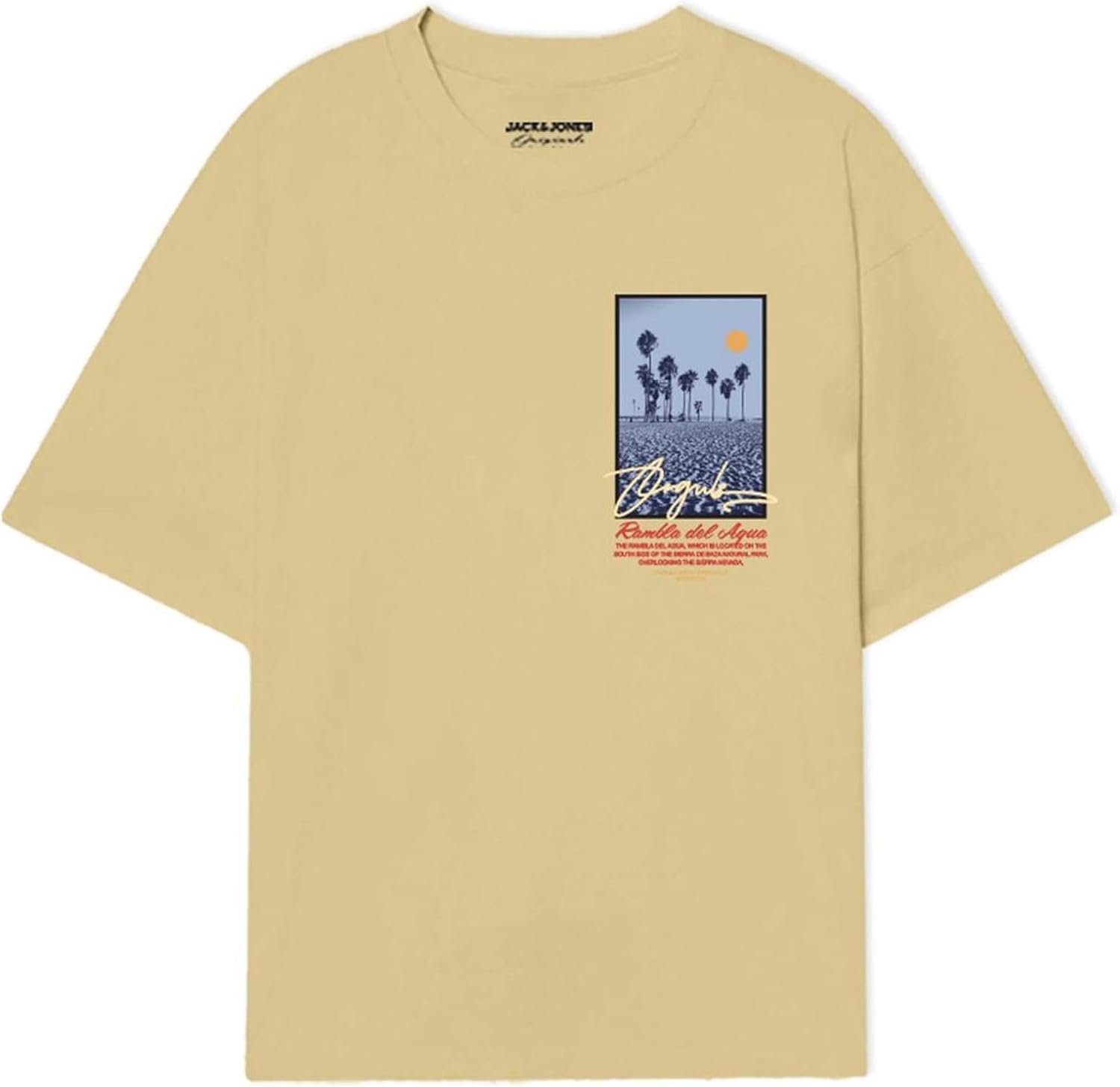 سعر ومواصفات JACK & JONES Mens JORALMERIA PALMS TEE SS CREW NECK FST Classic (pack of 1) (B0DFMFVPKN) على Amazon EG