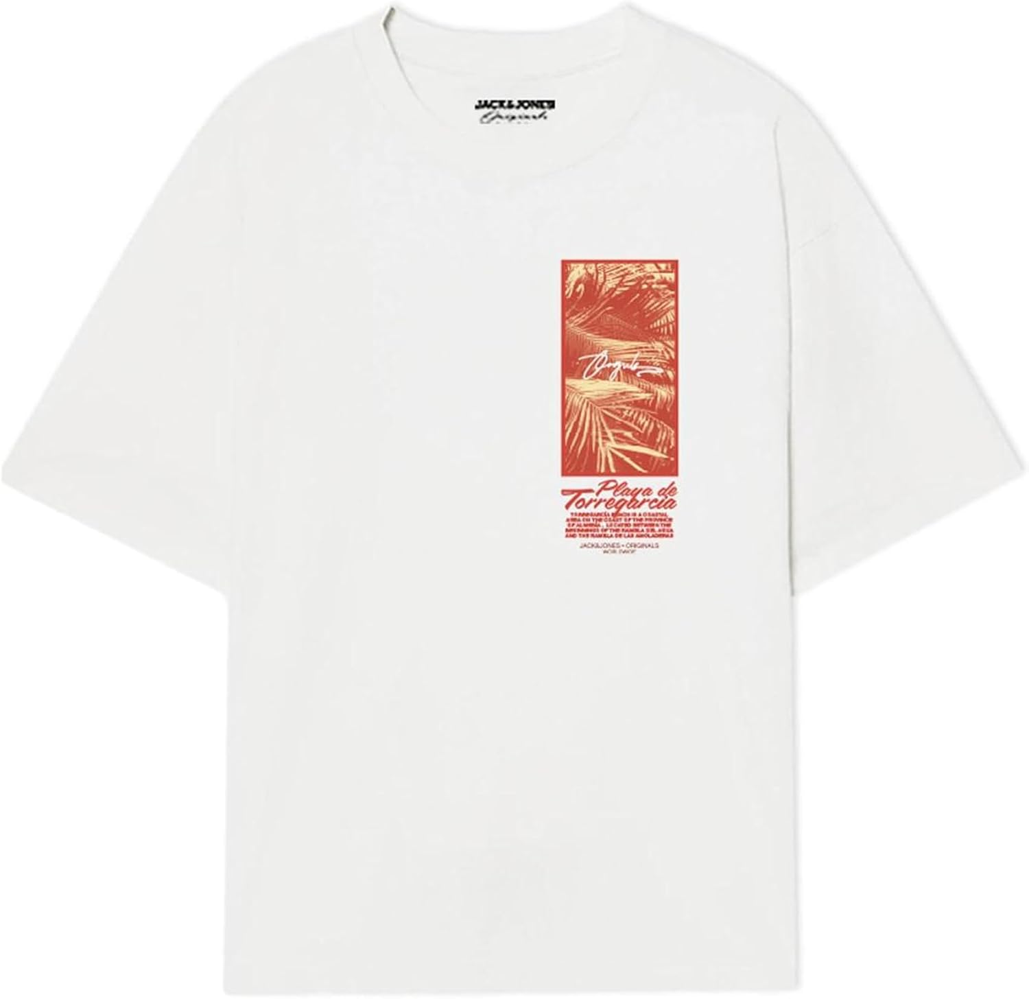 سعر ومواصفات JACK & JONES Mens JORALMERIA PALMS TEE SS CREW NECK FST Classic (pack of 1) - Bright White (B0DFMGN8V4) على Amazon EG