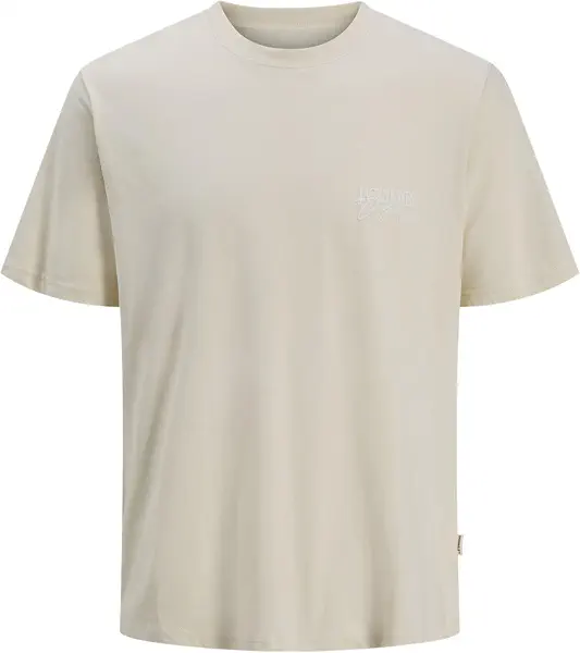سعر ومواصفات JACK & JONES Mens JORALMERIA STAMP TEE SS CREW NECK Classic (pack of 1) - Antique White (B0DFMJSL5R) على Amazon EG