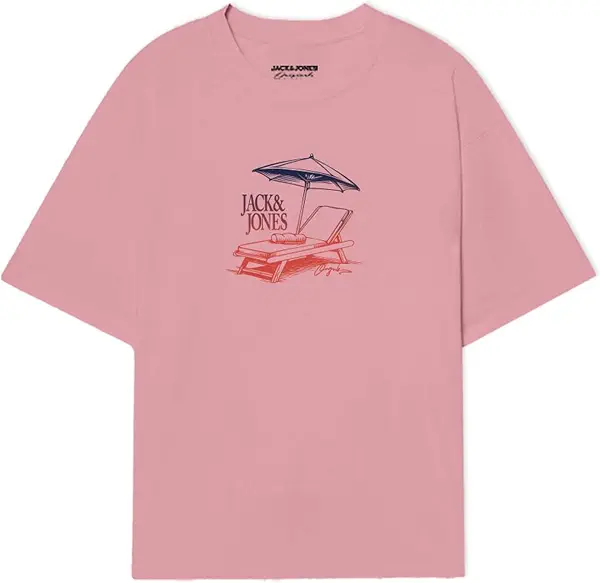 سعر ومواصفات JACK & JONES Mens JORALMERIA TEE SS CREW NECK FST PLS Classic (pack of 1) - Tickled Pink (B0DFMPJQGZ) على Amazon EG
