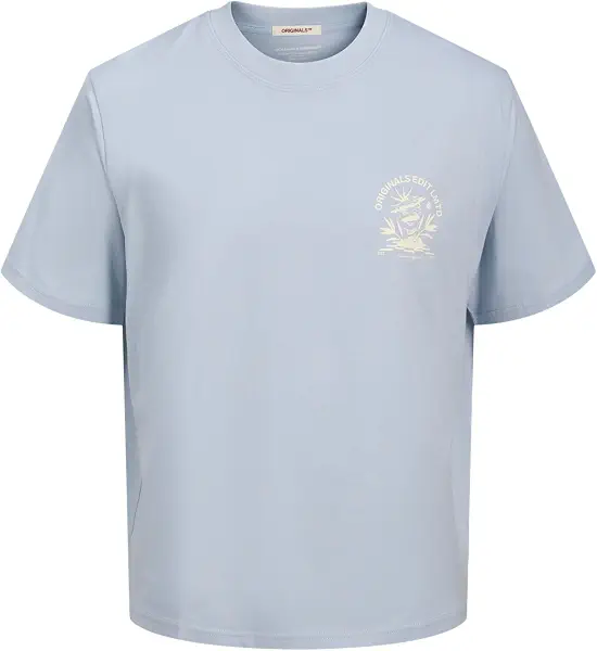 سعر ومواصفات JACK & JONES Mens JORBELLAGIO COLLAGE TEE SS CREW NECK Classic (pack of 1) - Skyway (B0DFHP2XB9) على Amazon EG