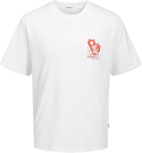 سعر ومواصفات JACK & JONES Mens JORBELLAGIO COLLAGE TEE SS CREW NECK Classic (pack of 1) - Bright White (B0DFHQ9FY7) على Amazon EG
