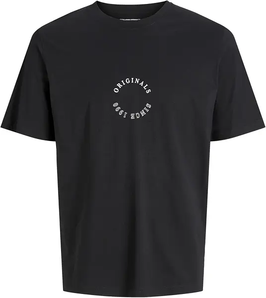 سعر ومواصفات JACK & JONES Mens JORBILLYBURG MINIMAL TEE SS CREW NECK Classic (pack of 1) - Black (B0DQLL8VSS) على Amazon EG