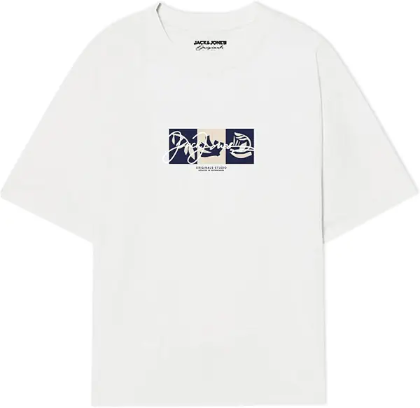 سعر ومواصفات JACK & JONES Mens JORCANGGU FRONT TEE SS CREW NECK FST Classic (pack of 1) (B0DFMRJHTJ) على Amazon EG
