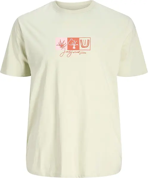 سعر ومواصفات JACK & JONES Mens JORCANGGU FRONT TEE SS CREW FST PLS Classic (pack of 1) - Celadon Tint (B0DFMRLPX2) على Amazon EG