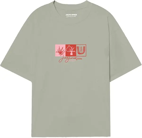 سعر ومواصفات JACK & JONES Mens JORCANGGU FRONT TEE SS CREW NECK FST Classic (pack of 1) - Celadon Tint (B0DFMSFMZQ) على Amazon EG