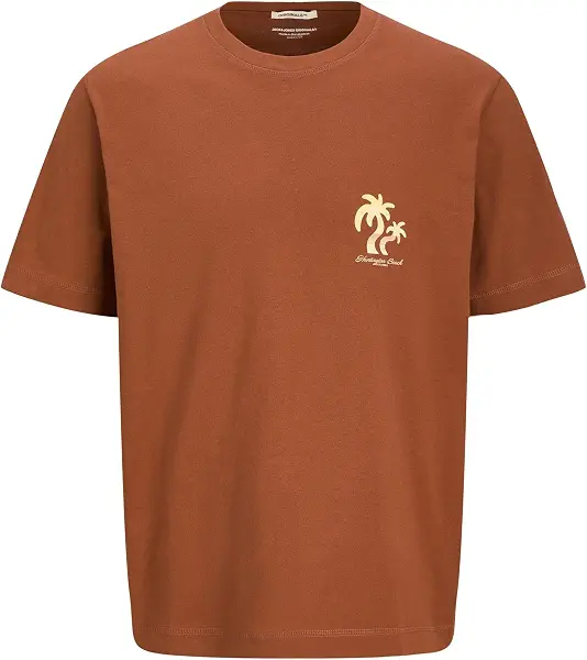 سعر ومواصفات JACK & JONES Mens JORCANGGU SUMMER PICTURE TEE SS CN Classic (pack of 1) - Arabian Spice (B0DFM93Z6Q) على Amazon EG
