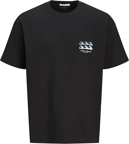 سعر ومواصفات JACK & JONES Mens JORCANGGU SUMMER PICTURE TEE SS CN Classic (pack of 1) - Black (B0DFMCDJ6H) على Amazon EG