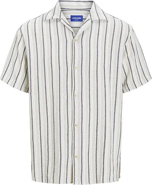 سعر ومواصفات JACK & JONES Mens JORCOBA STRIPE RESORT SHIRT SS SN Modern (B0D97P9WFW) على Amazon EG
