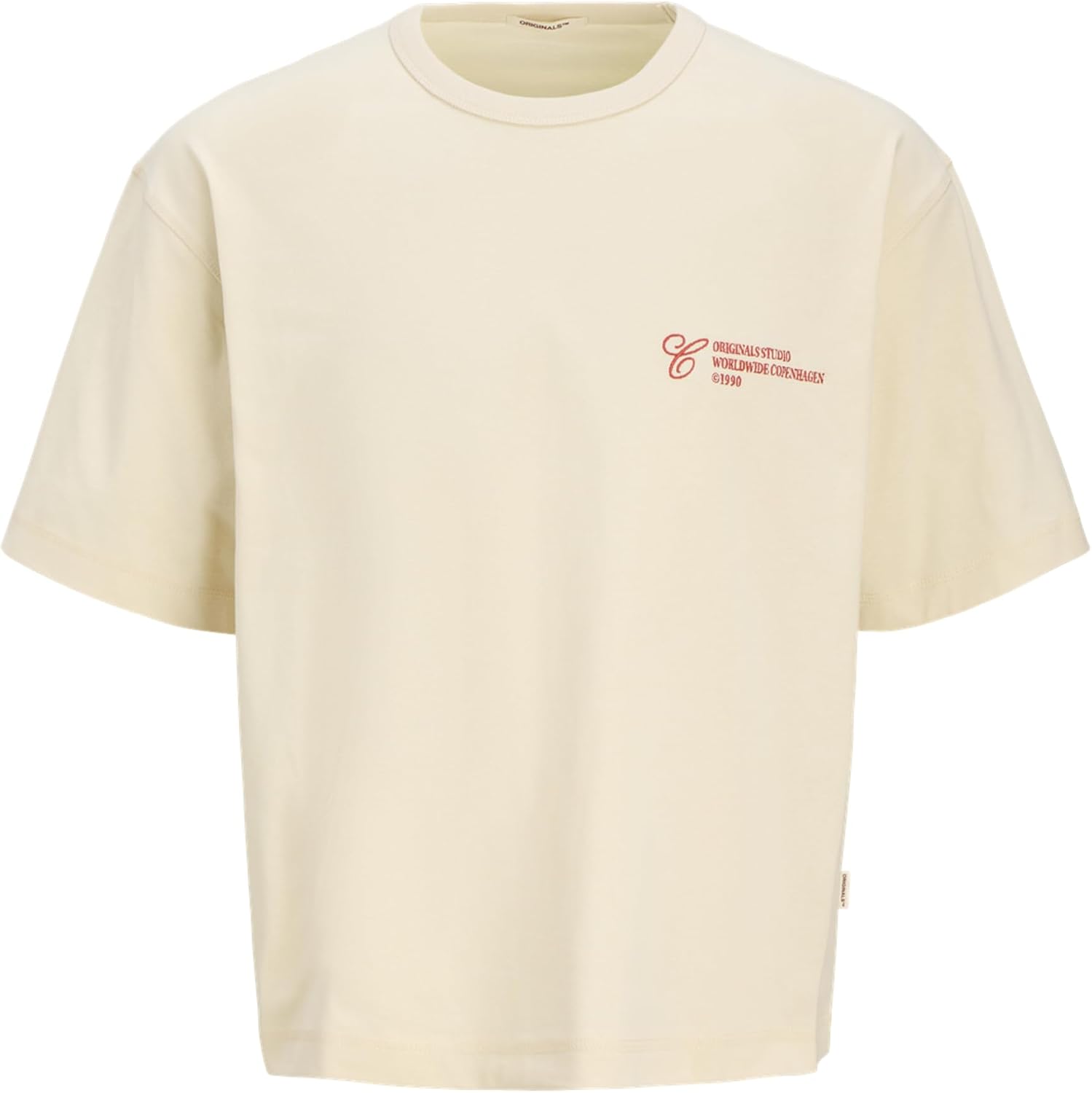 سعر ومواصفات JACK & JONES Mens JORCORFU EMB TEE SS CREW NECK Classic (pack of 1) - Antique White (B0DFRSXVYW) على Amazon EG
