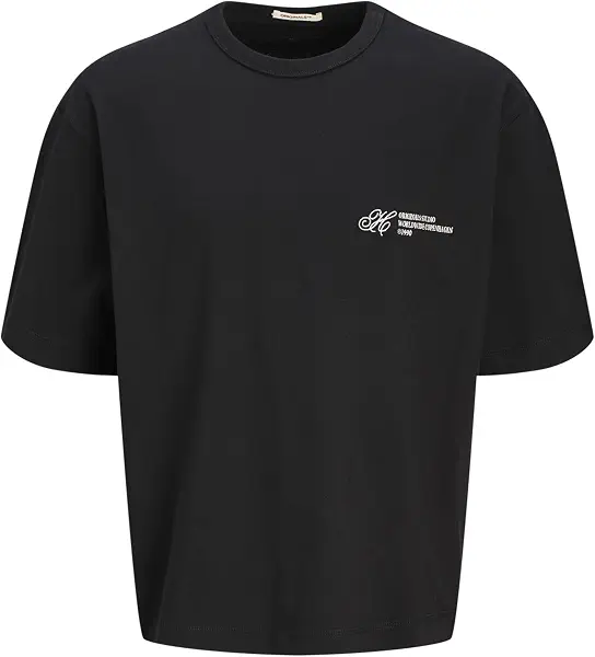 سعر ومواصفات JACK & JONES Mens JORCORFU EMB TEE SS CREW NECK Classic (pack of 1) - Black (B0DFS3N6GD) على Amazon EG