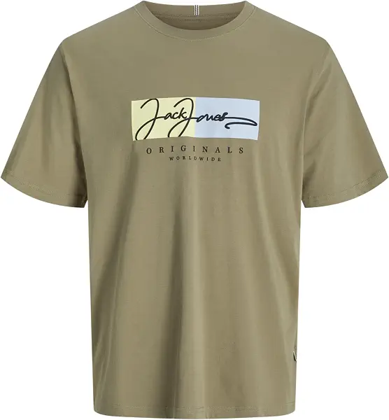 سعر ومواصفات JACK & JONES Mens JORFREDERIKSBERG BOX SCRIPT TEE SS PLS Classic (pack of 1) - Silver Sage (B0DFMGC25T) على Amazon EG